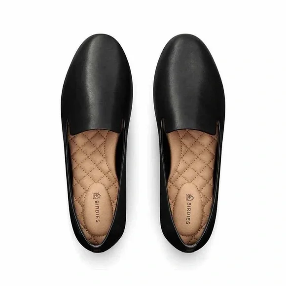 Birdies || The Starling Black Leather Loafer - Picture 1 of 15